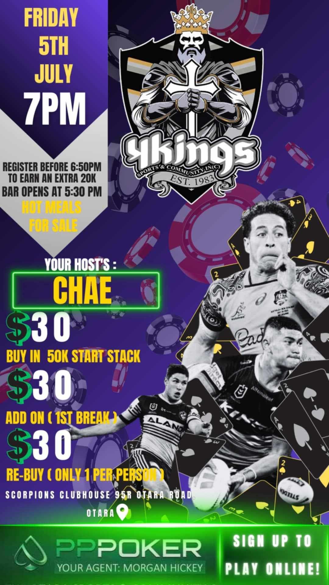 Poster for 4 Kings Weekly Tournament